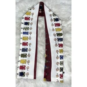 Ladies Scarf Multicolored Rectangle Whimsical Artsy‎ 90s Boho